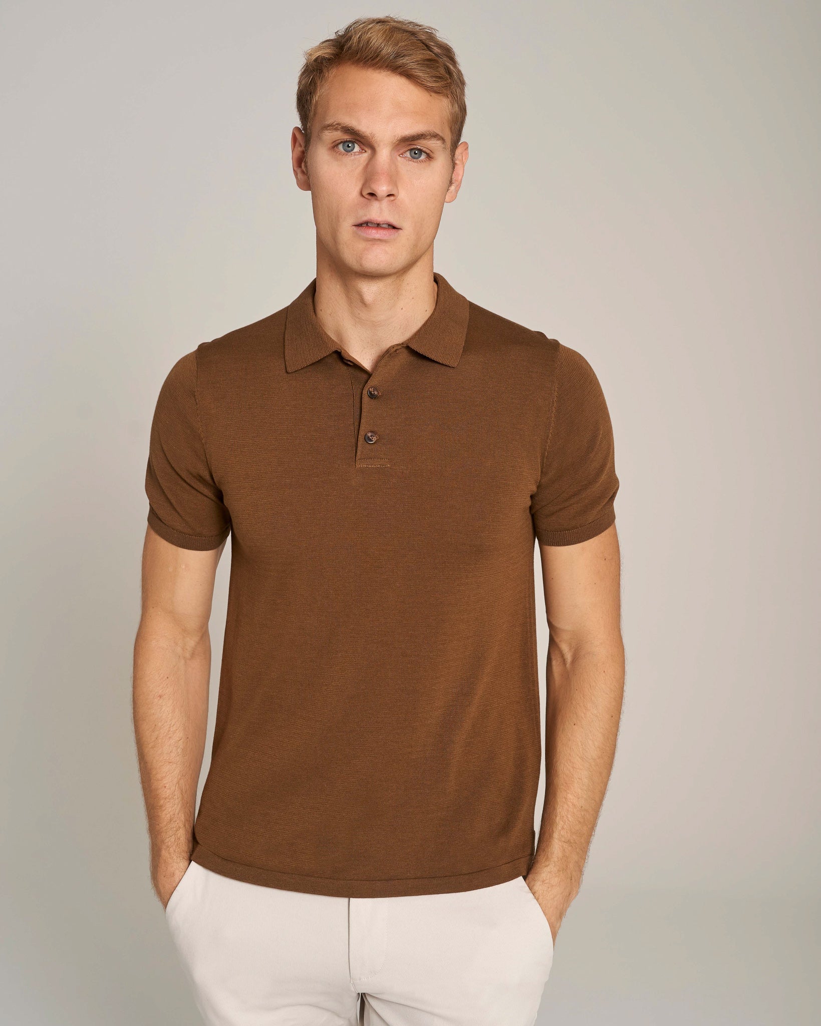 BS Webster Regular Fit Pikétröja - Ockra