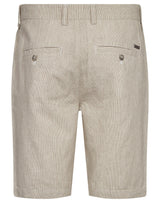 BS Darion Regular Fit Shorts  - Beige/White