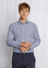 BS Rodriguez Slim Fit Skjorta - Navy/White