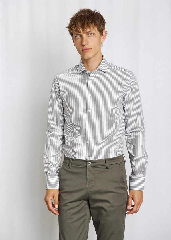 BS Gerrit Modern Fit Skjorta - Green/White