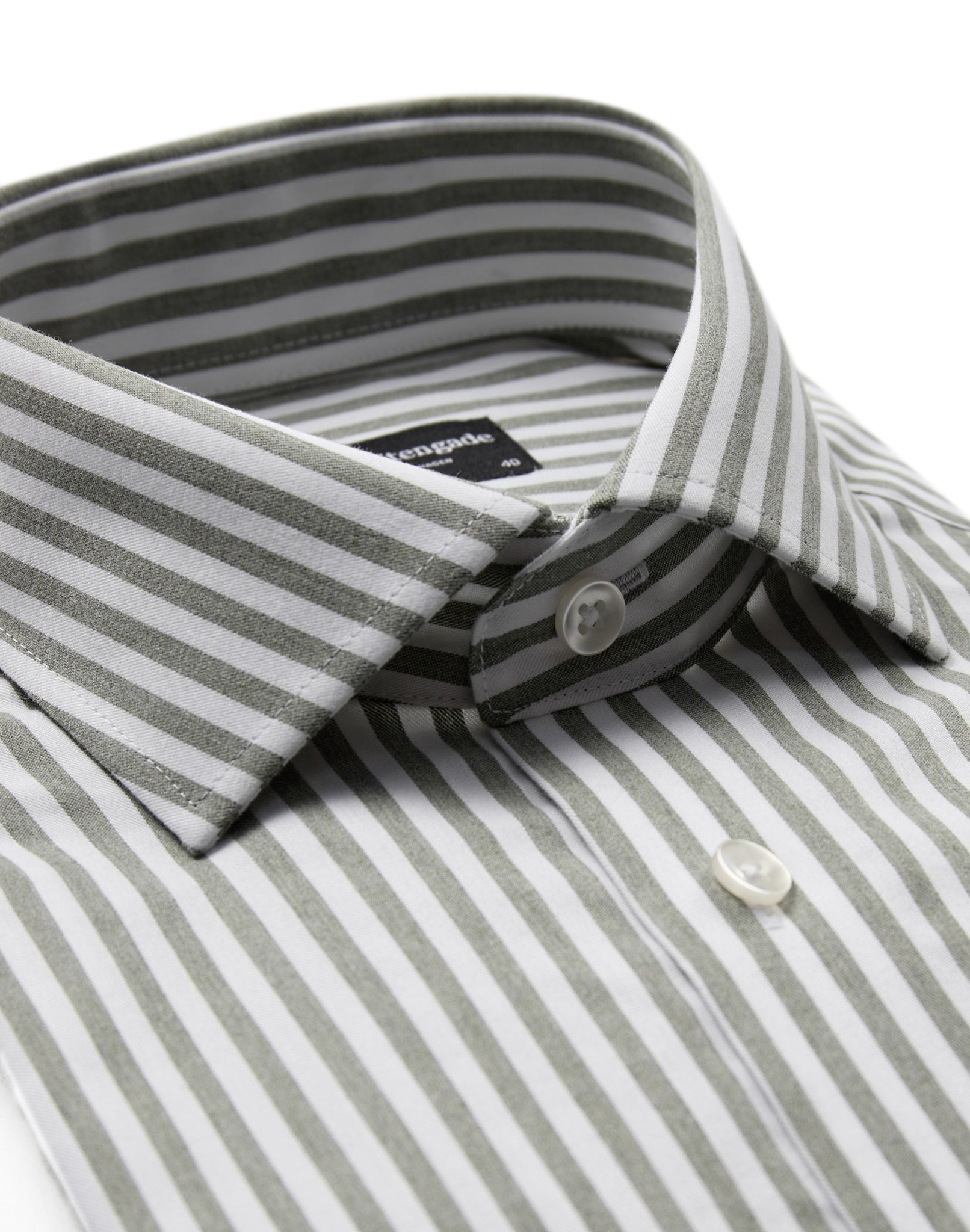 BS Lowry Modern Fit Skjorta - Green/White
