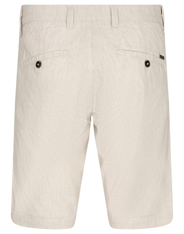 BS Buris Regular Fit Shorts - Beige/White