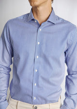 BS Yordan Modern Fit Skjorta - Dark Blue/White