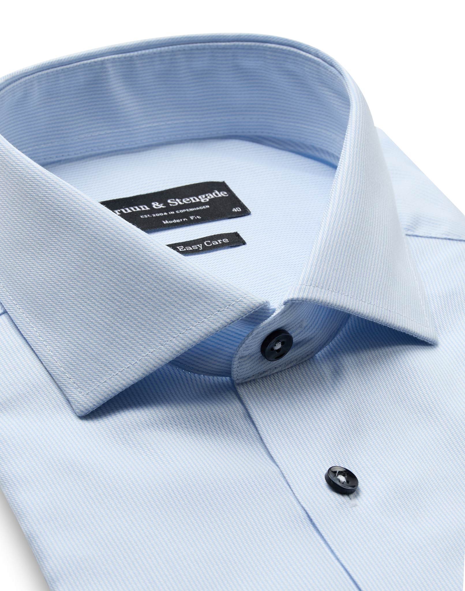 BS Hukacz Modern Fit Skjorta - Light Blue/White