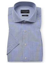 BS Keita Casual Modern Fit Skjorta - Light Blue/White