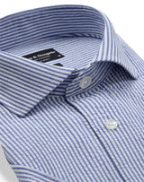 BS Keita Casual Modern Fit Skjorta - Light Blue/White