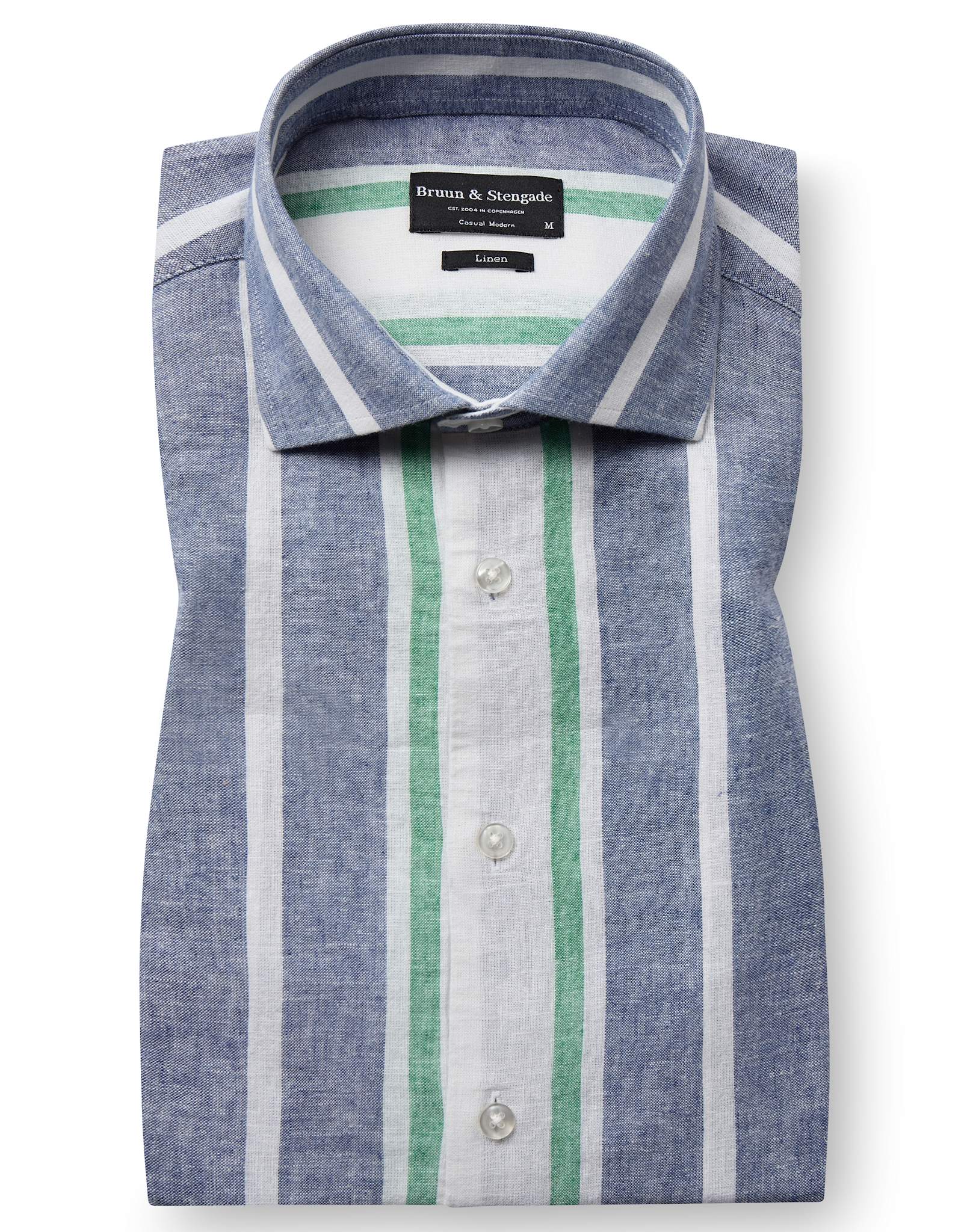 BS Maini Casual Modern Fit Skjorta - Blue/White