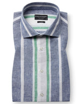 BS Maini Casual Modern Fit Skjorta - Blue/White
