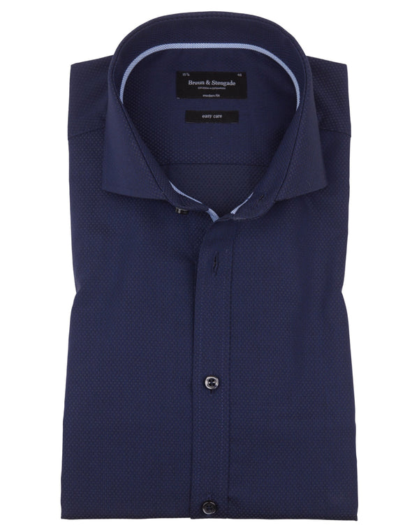 BS Zinchenko Modern Fit Skjorta - Dark Blue
