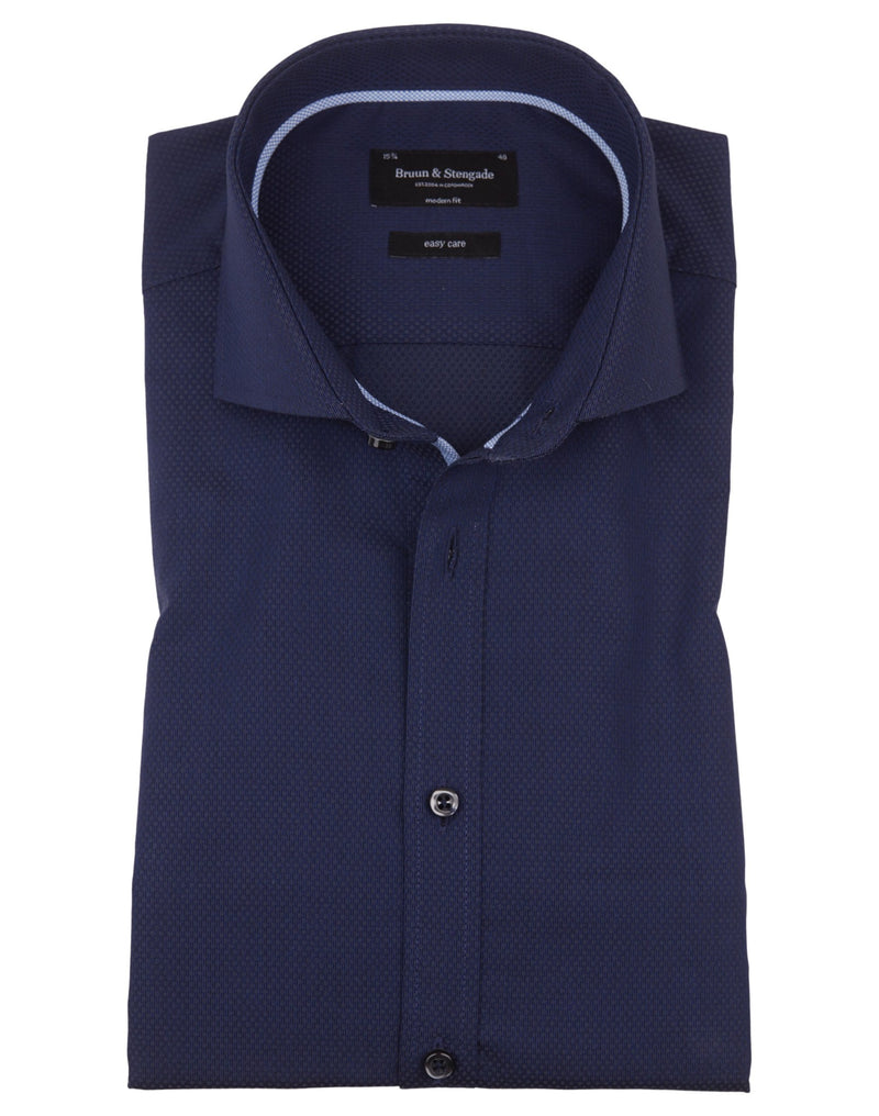 BS Zinchenko Modern Fit Skjorta - Dark Blue