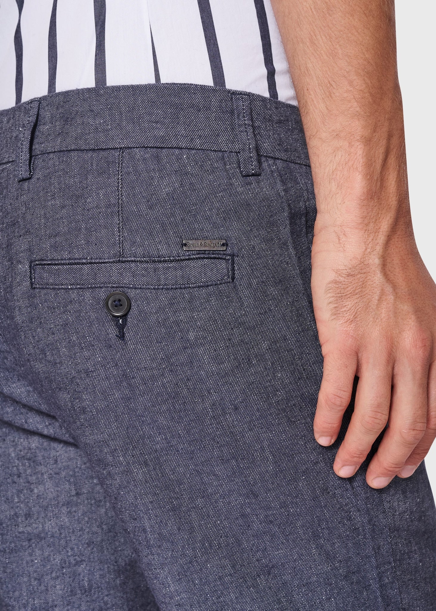 BS Zinman Regular Fit Shorts - Navy