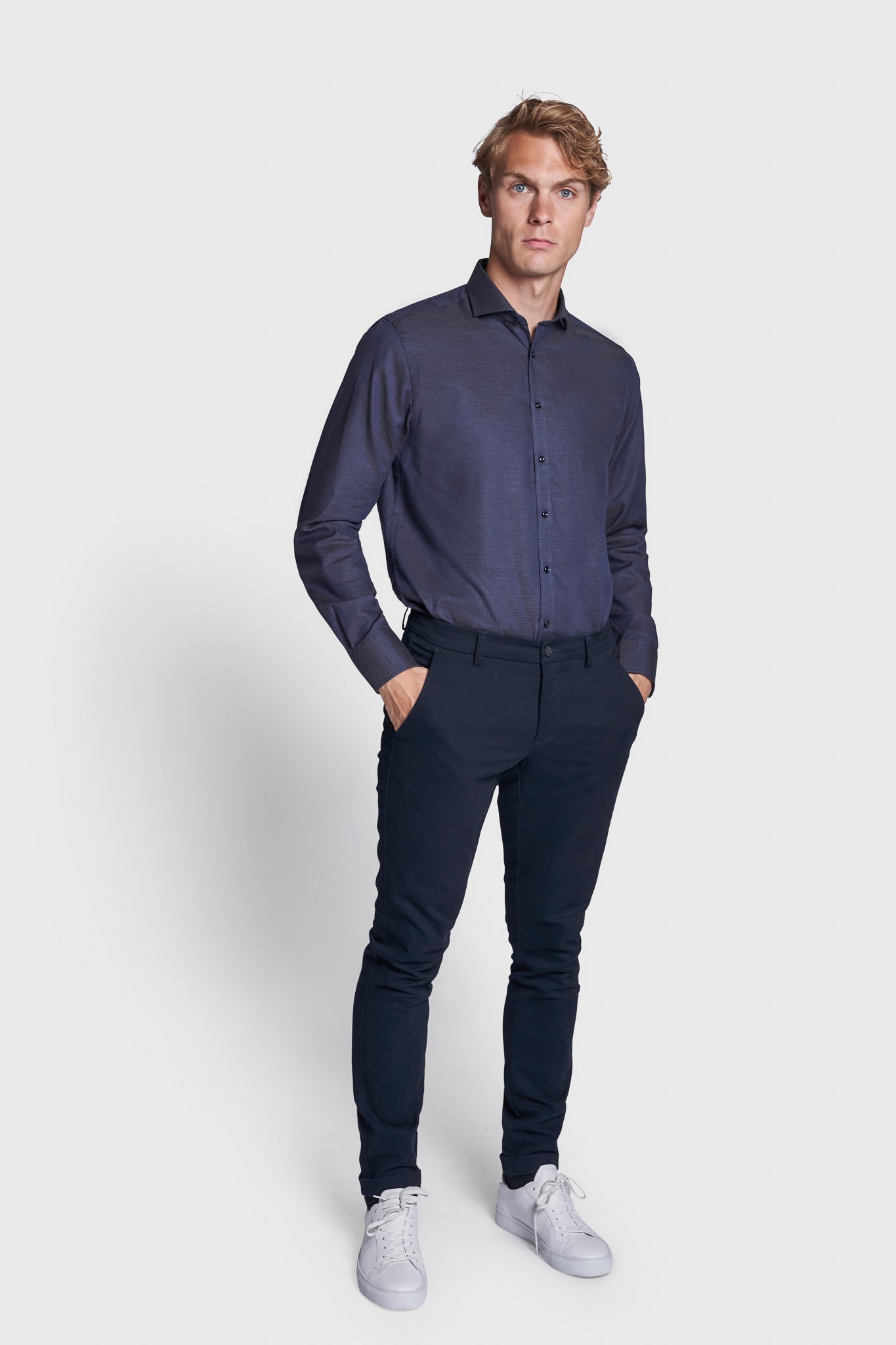 BS Ziyech Modern Fit Skjorta - Thunder