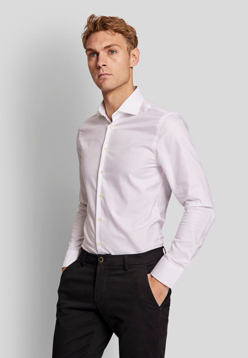 BS Pavarotti Super Slim Fit Skjorta - White