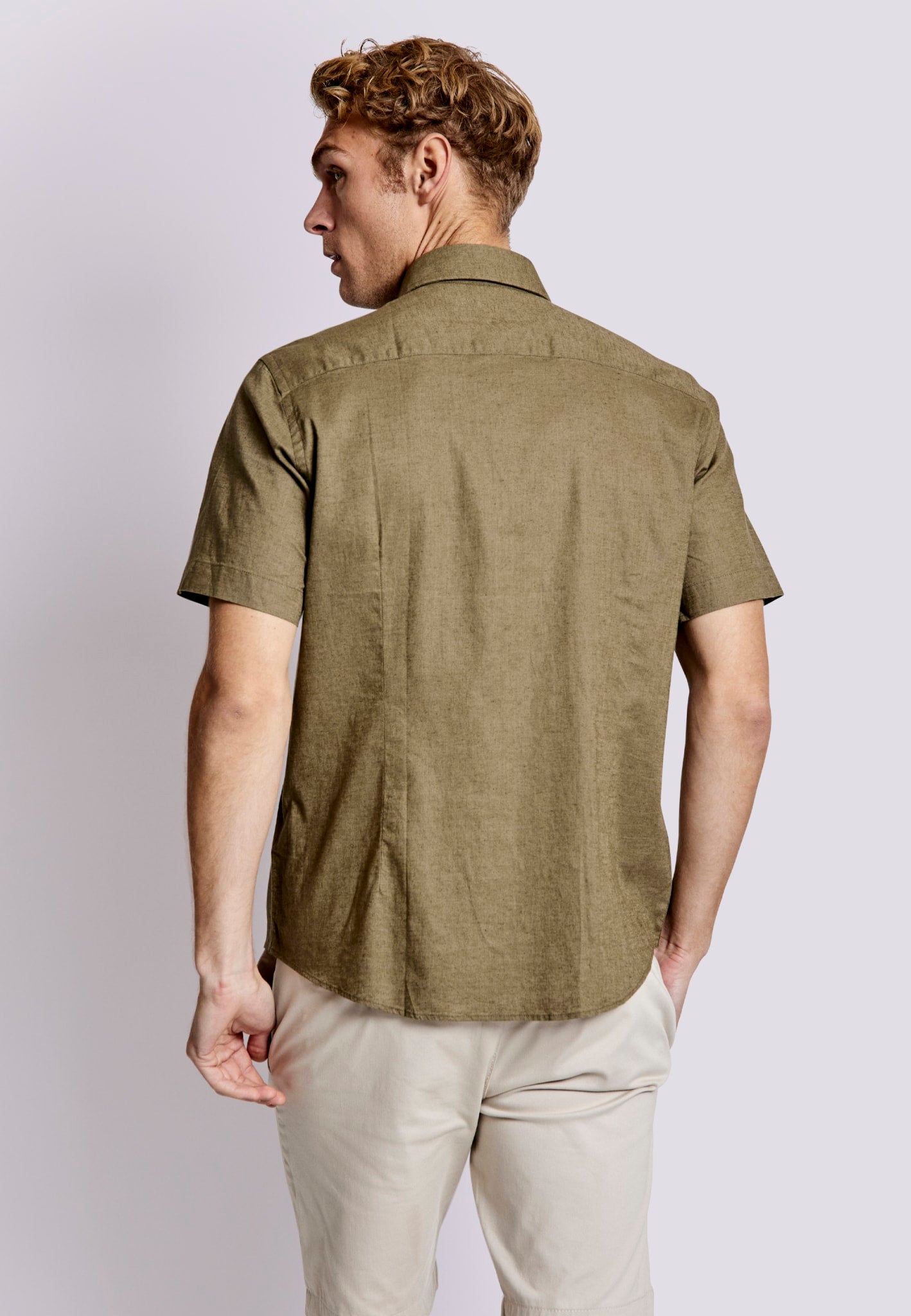 BS Gandia Casual Modern Fit Skjorta - Army