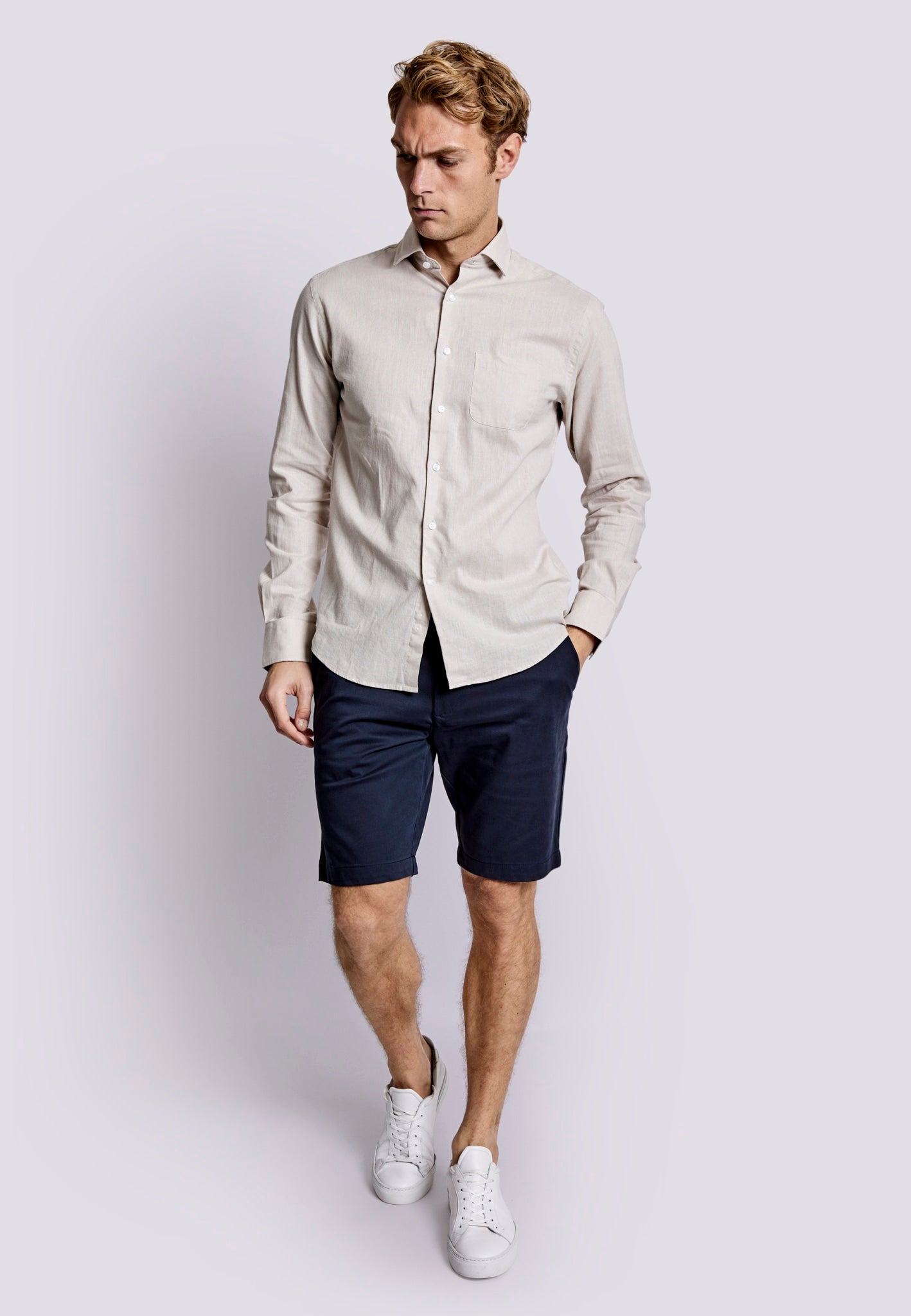 BS Ferrol Casual Slim Skjorta - Kit