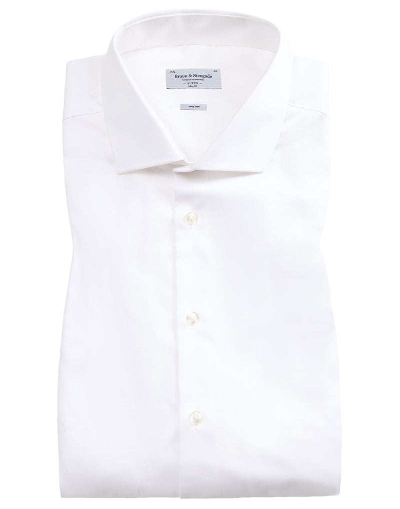 BS Pavarotti Super Slim Fit Skjorta - White