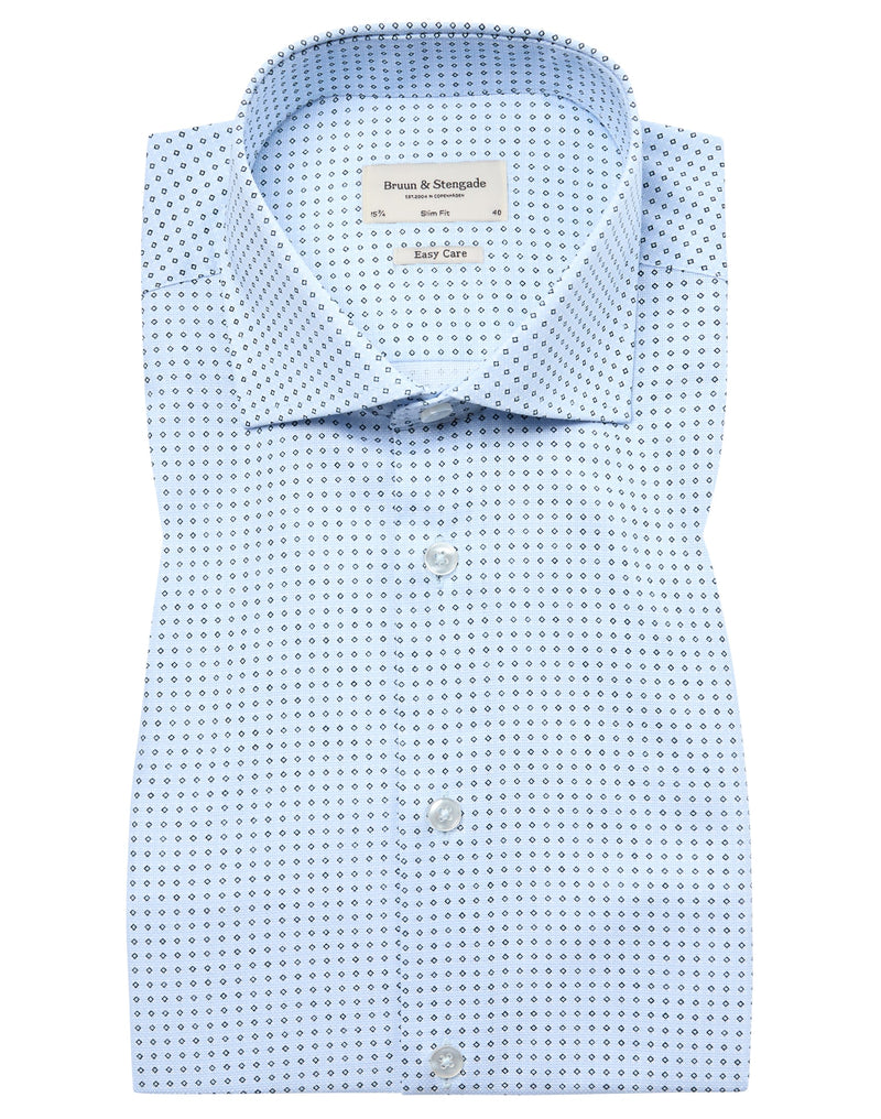 BS Reid Slim Fit Skjorta - Light Blue