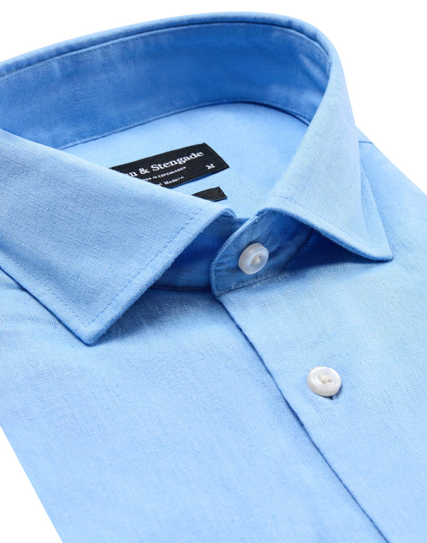 BS Gandia Casual Modern Fit Skjorta - Light Blue