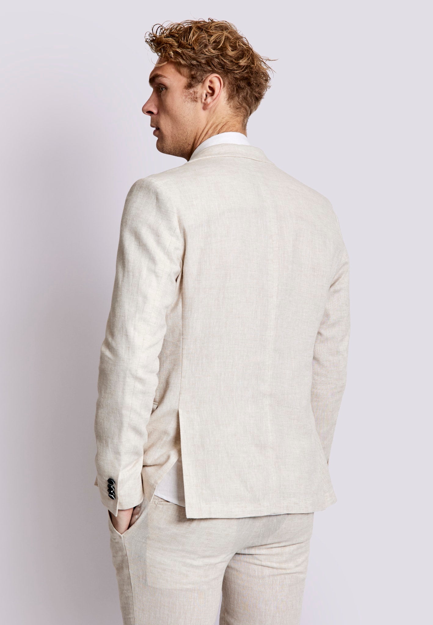 BS Prato Slim Fit Kavaj - Beige