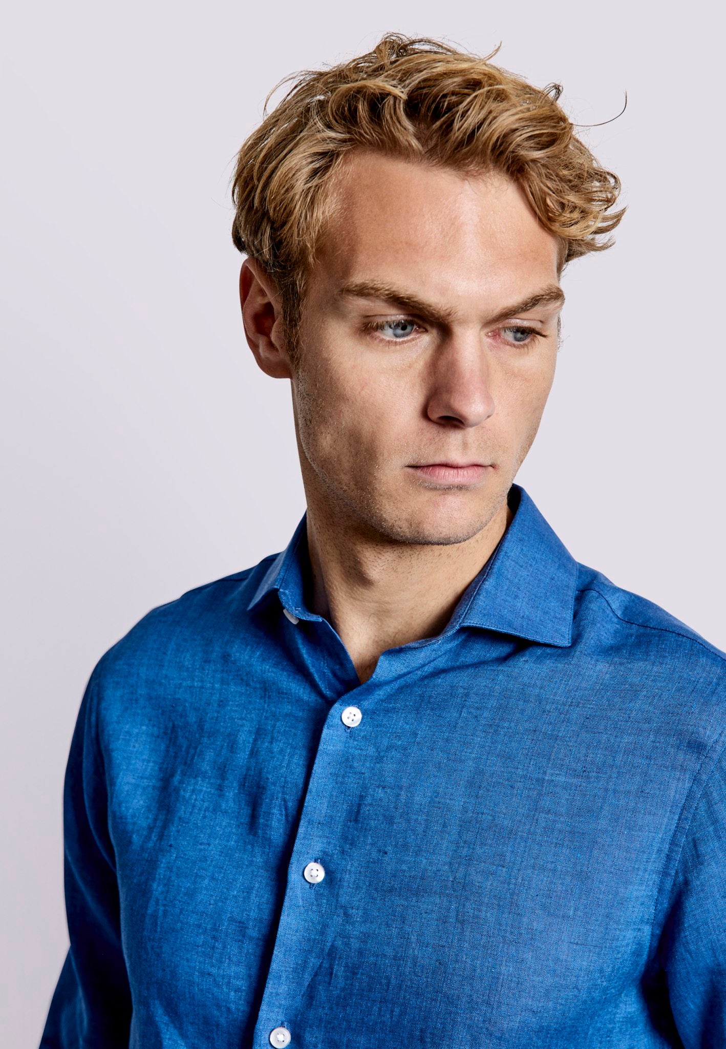 BS Bilbao Casual Modern Fit Skjorta - Blå