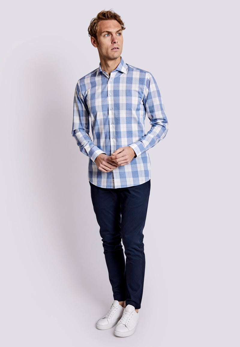 BS Elordi Slim Fit Skjorta - Blue