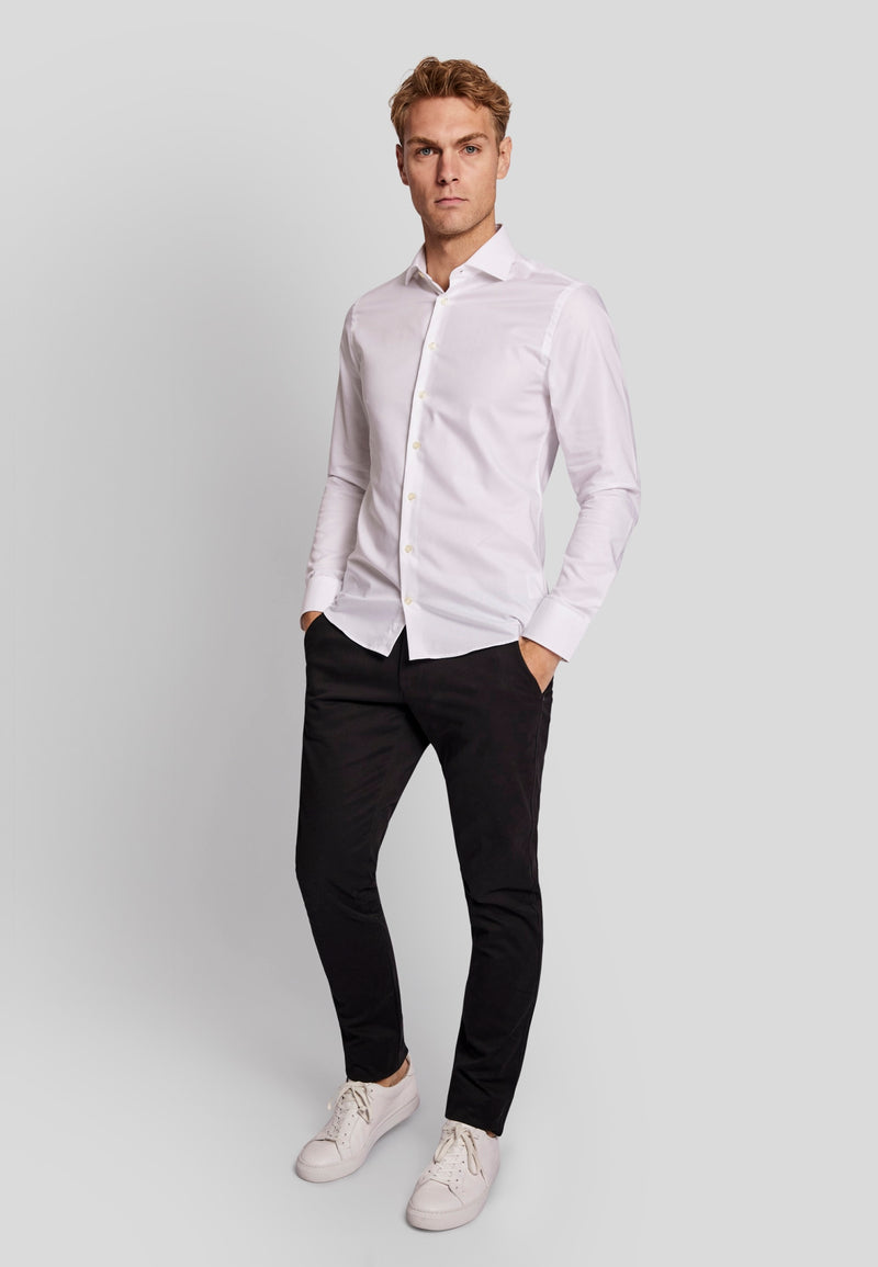 BS Pavarotti Super Slim Fit Skjorta - White