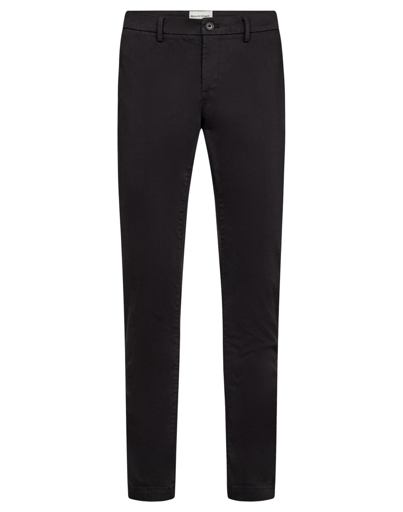 BS Malik Regular Fit Chinos - Black