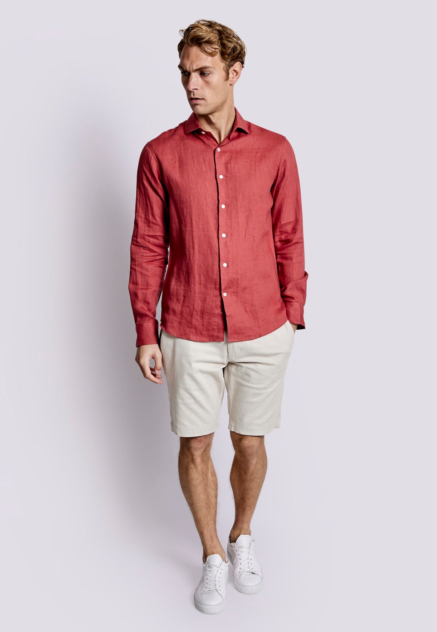 BS Sevilla Casual Slim Fit Skjorta - Rost