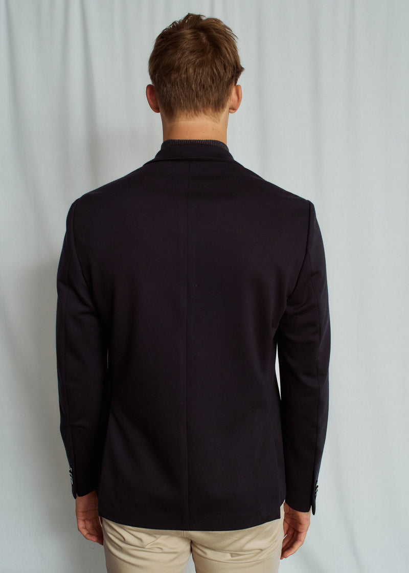 BS Riviere Classic Fit Blazer - Navy