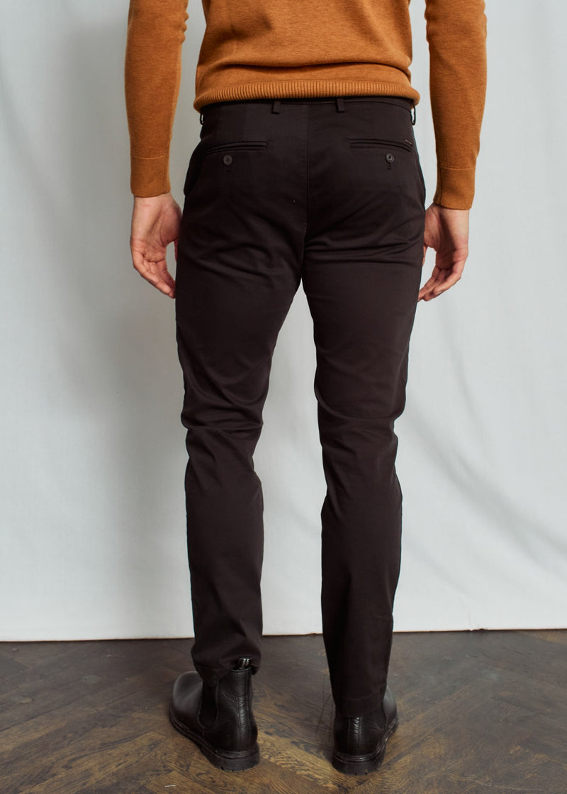 BS Malik Regular Fit Chinos - Black