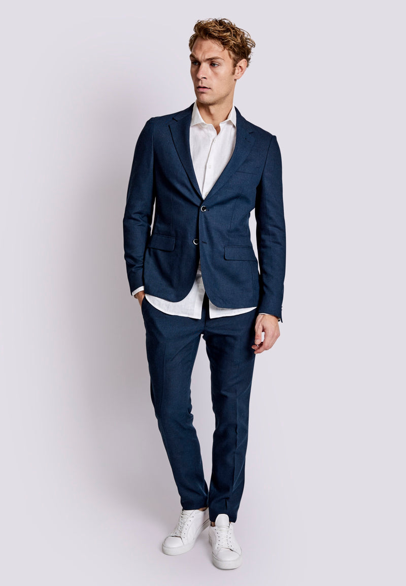 BS Prato Slim Fit Blazer - Navy