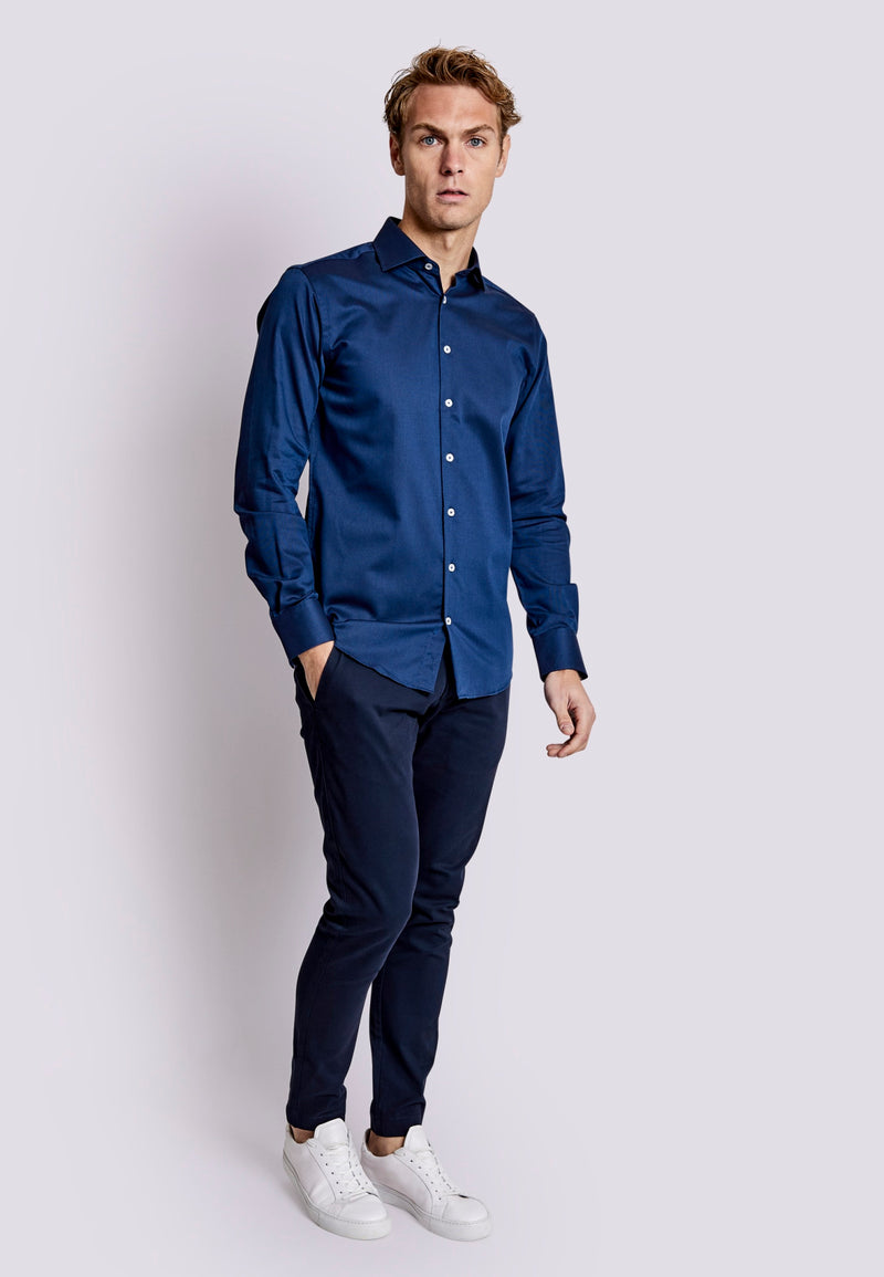 BS Totti Modern Fit Skjorta - Navy