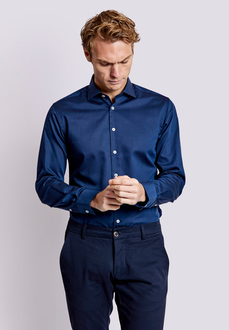 BS Totti Modern Fit Skjorta - Navy