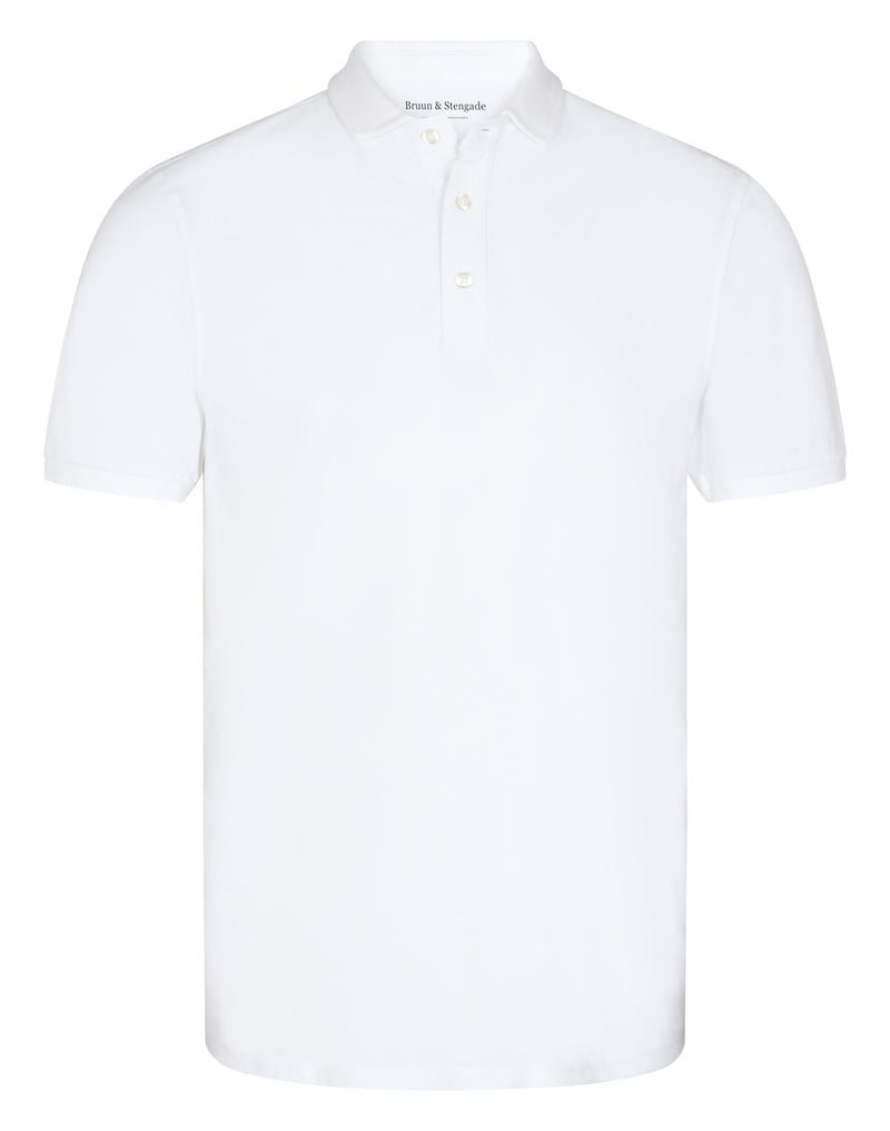 BS Monir Regular Fit Piké - White