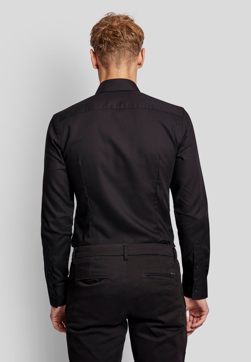 BS Pavarotti Super Slim Fit Skjorta - Black