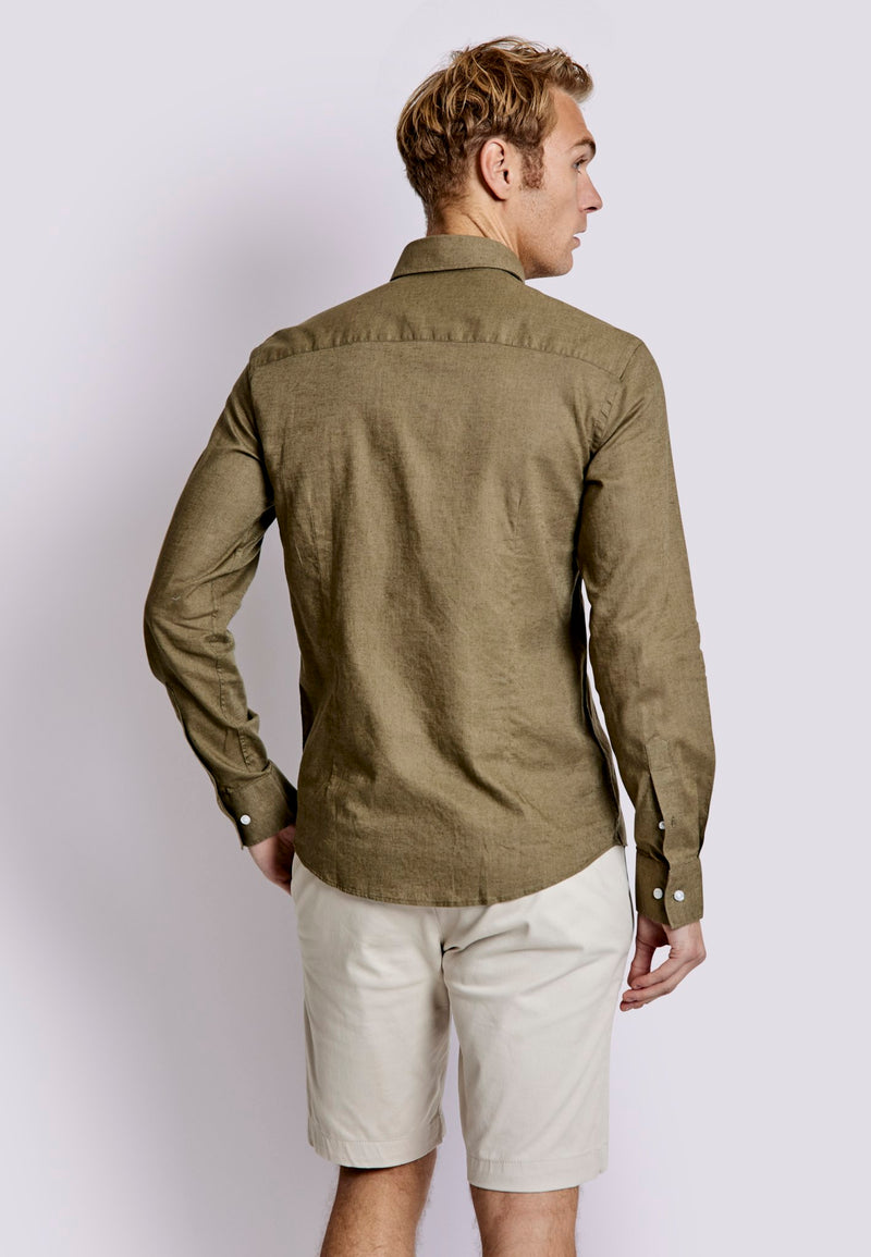 BS Ferrol Casual Slim Fit Skjorta - Army