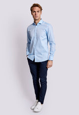 BS King Slim Fit Skjorta - Light Blue