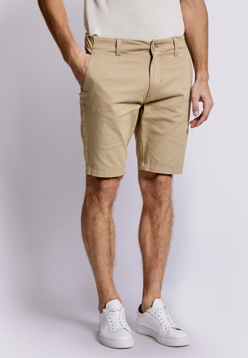 BS Massimo Regular Fit Shorts - Beige