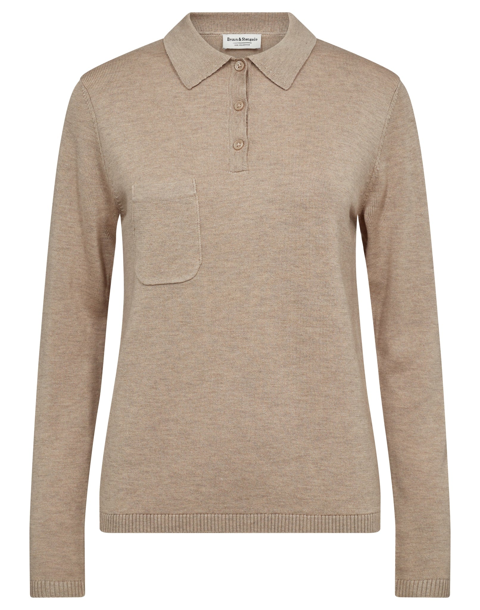 BS Celestina Regular Fit Stickat - Sand