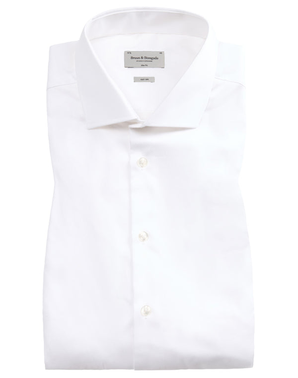 BS Miles Slim Fit Skjorta - White