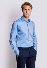 BS McKay Slim Fit Skjorta - Blue