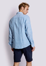 BS Palma Casual Slim Fit Skjorta - Blue/White