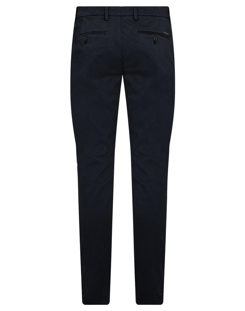 BS Malik Regular Fit Chinos - Navy