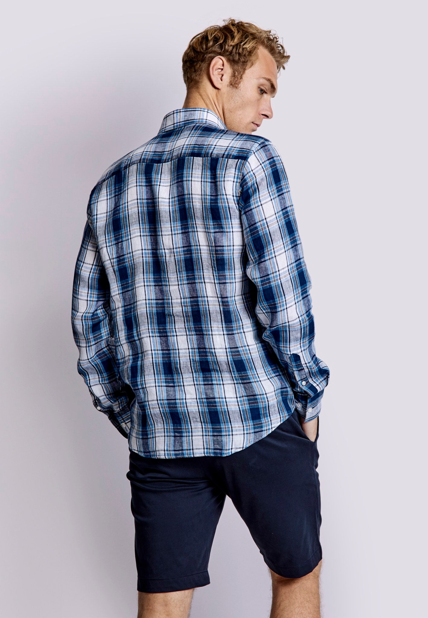 BS Getafe Casual Slim Fit Skjorta - Blå