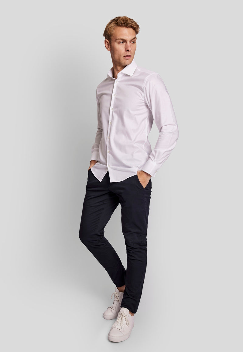 BS Miles Slim Fit Skjorta - White