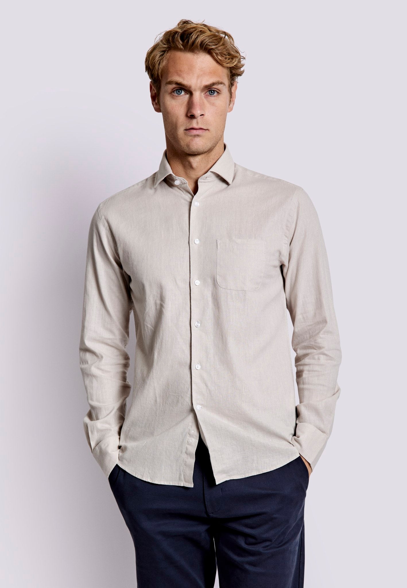 BS Ferrol Casual Slim Skjorta - Kit