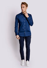 BS Colman Slim Fit Skjorta - Navy