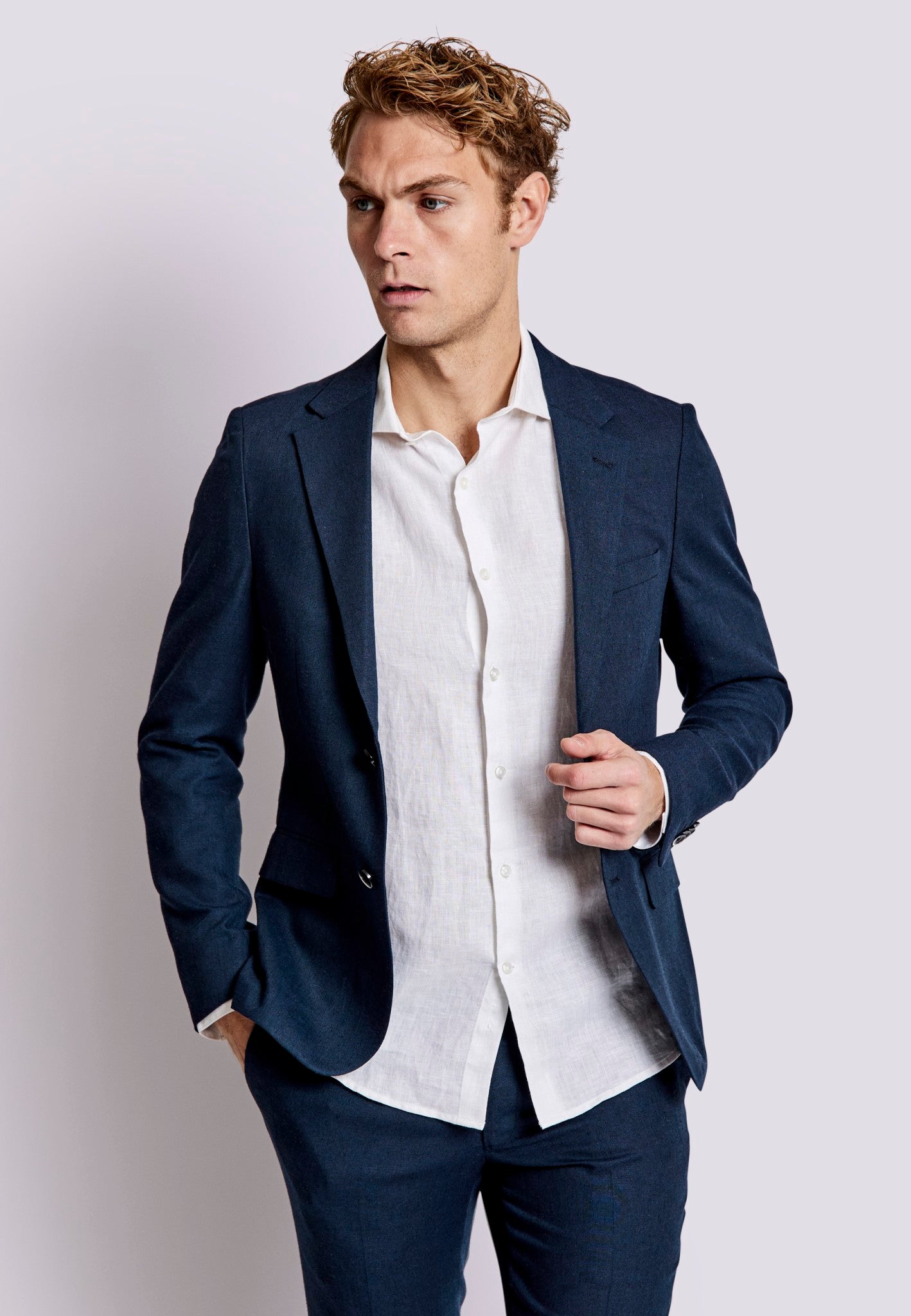 BS Prato Slim Fit Kavaj - Navy