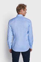 BS Basswood Modern Fit Skjorta - Light Blue