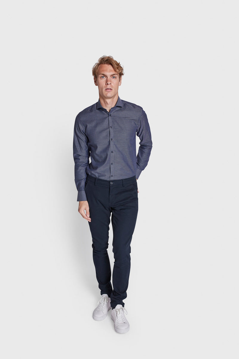 BS Dani Slim Fit Skjorta - Navy